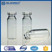 2ml Flat Base Wide Opening Crimp Top Vial Clear with Label